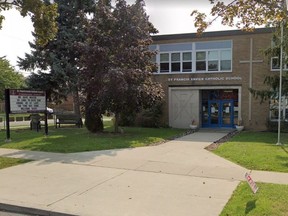 St. Francis Xavier Catholic School  at 53 Gracefield Ave. in North York.