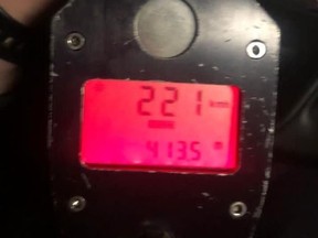 A 19-year-old Brampton man has been charged with stunt driving after police allege his vehicle clocked in at 221 km/h early Tuesday morning.