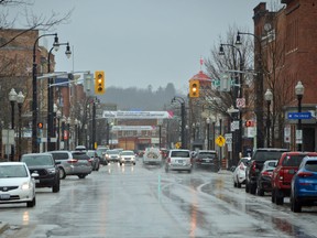A view up 2nd Avenue East in Owen Sound on March 26, 2021.