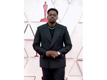 LOS ANGELES, CALIFORNIA – APRIL 25: (EDITORIAL USE ONLY) In this handout photo provided by A.M.P.A.S., Daniel Kaluuya attends the 93rd Annual Academy Awards at Union Station on April 25, 2021 in Los Angeles, California.