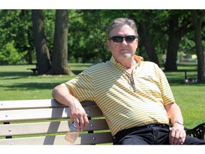 Essex, Ontario. June 19, 2019 -- Essex councillor Chris Vander Doelen takes in a beautiful afternoon at Sadler Pond Park Thursday.