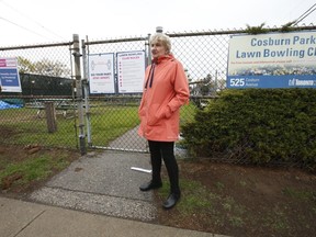 Councillor Paula Fletcher is pictured at the Cosburn Park Lawn Bowling Club in East York on April 28, 2021.