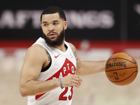 If Fred VanVleet is forced to miss Monday's game against the Wizards, the Raptors could be trying to win with only nine healthy bodies.