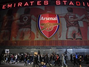 Outside the Emirates Stadium in London on Friday, a large group of Arsenal fans is demanding the ouster of Stan and Josh Kroenke, the team’s American owners, over their dalliance with the Super League. REUTERS