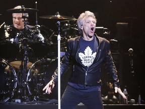 Bon Jovi performs at the Air Canada Centre in Toronto on Monday April 10, 2017.