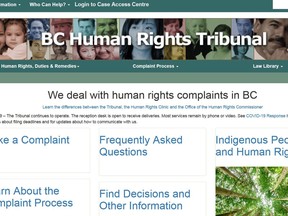 An image from the B.C. Human Rights Tribunal website