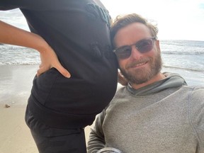 Actor Chris Masterson's wife Yolanda announced the arrival of the couple's first child on social media this weekend.