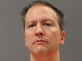 Former Minneapolis Police Officer Derek Chauvin is shown in this police booking photo after a jury found him guilty on all counts in his trial for second-degree murder, third-degree murder and second-degree manslaughter in the death of George Floyd in Minneapolis, Minn., Tuesday, April 20, 2021. Picture released on Wednesday, April 21, 2021.