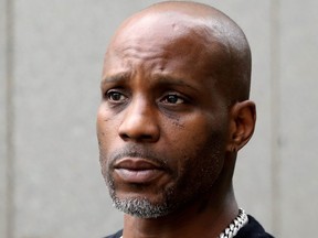 Earl Simmons, also known as the rapper DMX, exits the U.S. Federal Court in Manhattan following a hearing regarding income tax evasion charges in New York City, July 17, 2017.
