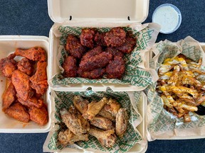 Some offerings from Wingstop, which is opening in Toronto.