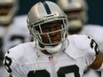 Defensive back Phillip Adams of the Raiders takes the field prior to the game against the Seattle Seahawks at CenturyLink Field in Seattle, Aug. 29, 2013.