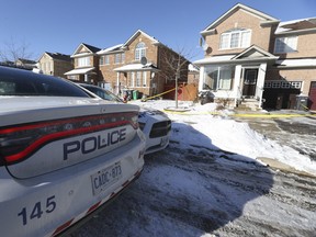 The Brampton home on Starhill Court where Baljit Thandi, 32, and Avtar Kaur, 60, were stabbed to death in 2018.