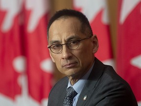 Deputy Chief Public Health Officer Howard Njoo is seen during a news conference Thursday January 14, 2021 in Ottawa. 

during a news conference Thursday January 14, 2021 in Ottawa. THE CANADIAN PRESS/Adrian Wyld ORG XMIT: 20210114ajw109