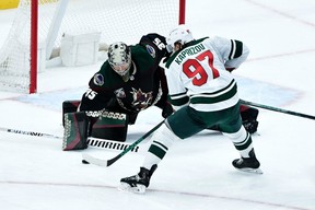 Minnesota Wild winger Kirill Kaprizov has enjoyed a splendid first season in the NHL. But should he be eligible to win the Calder Trophy as the NHL’s top rookie? USA TODAY SPORTS