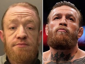 Mark Nye (the fake) and Conor McGregor (the real deal).