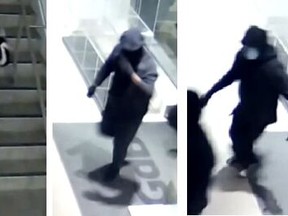 Three suspects are wanted in an art gallery break-in in Toronto.