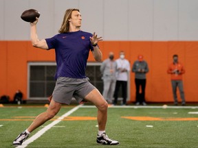 Clemson Tigers quarterback Trevor Lawrence will be taking first overall at the NHL draft on Thursday night.