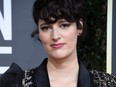 British actress Phoebe Waller-Bridge arrives for the 77th annual Golden Globe Awards on Jan. 5, 2020, at The Beverly Hilton hotel in Beverly Hills, Calif.