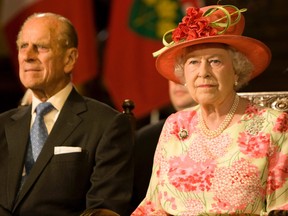 Queen Elizabeth II and Prince Philip finished their Canadian tour at Ontario Legislature building at Queen's Park in July 2010.