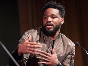 Director Ryan Coogler attends the 'Black Panther' preview screening held at BFI Southbank on February 9, 2018 in London.