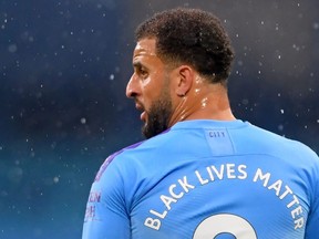 Manchester City's Kyle Walker has been a victim of hateful messages on social media.