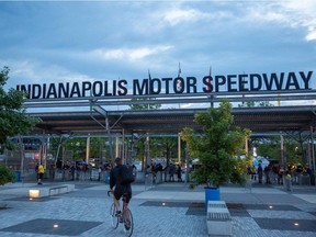 In this file photo taken on May 26, 2019, gates open for the 103rd running of the Indy 500 at the Indianapolis Motor Speedway in Indianapolis, Indiana.