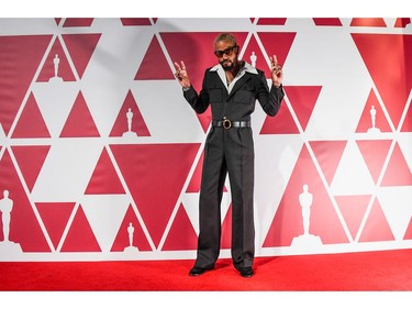 Lakeith Stanfield arrives to the Oscars red carpet for a screening of the 93rd Academy Awards, in London, Britain, April 26, 2021. Alberto Pezzali/Pool via REUTERS ORG XMIT: OSC