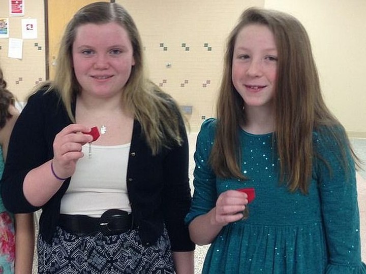  ‘Libby’ German, 14, left, and her 13-year-old best friend Abigail ‘Abby’ Williams were murdered outside Delphi, Indiana on Feb. 13, 2017.