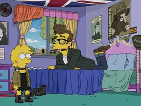 Benedict Cumberbatch voices an indie singer from 1980s Britain in the most recent episode of "The Simpsons."