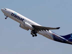 An Airbus A330-200 aircraft of Air Transat airlines takes off in Colomiers near Toulouse, France, July 10, 2018.