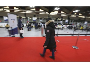 As many as 1,500 people were vaccinated with Pfizer-BioNTech COVID-19 vaccine on Wednesday at the Humber River Hospital Vaccination Clinic held at Downsview Arena on Wednesday April 21, 2021. Jack Boland/Toronto Sun/Postmedia Network