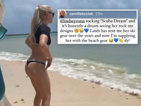 Slopes great Lindsey Vonn can take a sad thong and make it better.