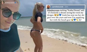 Slopes great Lindsey Vonn can take a sad thong and make it better.