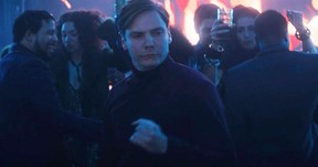 Daniel Bruhl’s Zemo gets his groove on in a scene from episode 3 of The Falcon and the Winter Soldier.