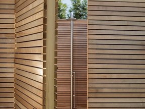 Rubinet’s Pressure Balance Outdoor Shower is solidly constructed, and available in myriad metal or painted options. SUPPLIED