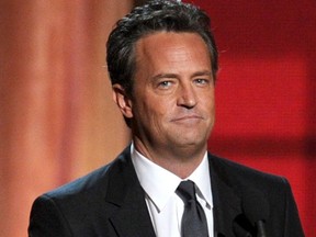 Actor Matthew Perry speaks onstage during the 64th Annual Primetime Emmy Awards at Nokia Theatre L.A. Live in Los Angeles, Sept. 23, 2012.