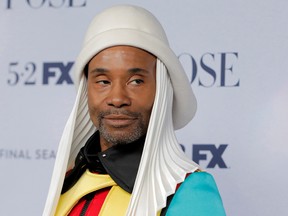 Billy Porter attends the premiere of the third and final season of "POSE," one of the first major red carpet events to take place since the outbreak of the coronavirus in Manhattan April 29, 2021.