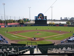 A general view of Sahlen Field during a game between the Baltimore Orioles and the Toronto Blue Jays.