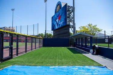 The bullpens at Sahlen Field in Buffalo, where the Blue Jays will play home games in 2021.