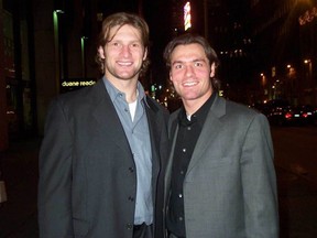 Best friends Shayne Corson, left, and Darcy Tucker played for both the Canadiens and Leafs. SUN FILES