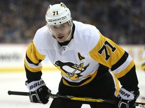 Pittsburgh Penguins centre Evgeni Malkin missed Game 1 of the playoffs because of injury and will be a game-time decision for Game 2 against the Islanders.