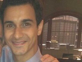 Elyes Gabel is pictured in photo posted on his Twitter account.