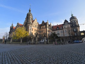A general view of Green Vault city palace, a unique historic museum that contains the largest collection of treasures in Europe, after a robbery in Dresden, Germany, November 25, 2019.