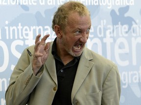 English actor Robert Englund grimace during a photo call at Venice Lido on Aug. 31, 2003.