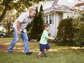 A grandfather feels some resentment towards his daughter for raising a child as a single parent, while expecting him to support them.