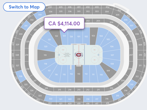 Tickets for Game 6 of the Maple Leafs and Canadiens playoff series are going for a lot of money on Ticketmaster Friday morning.