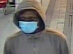Picture of a suspect in a stabbing at Royal York subway station.
