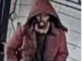 An image released by Toronto Police of a man sought in an alleged indecent exposure at Toronto General Hospital at 200 Elizabeth St. on Friday, May 21, 2021.