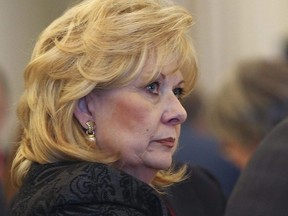 Senator Pamela Wallin attends a luncheon at the Conference of Defence Associations in Ottawa, Feb. 21, 2013.
