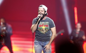 Thomas Rhett performs at the Calgary Saddledome during his 2019 Very Hot Summer Tour.